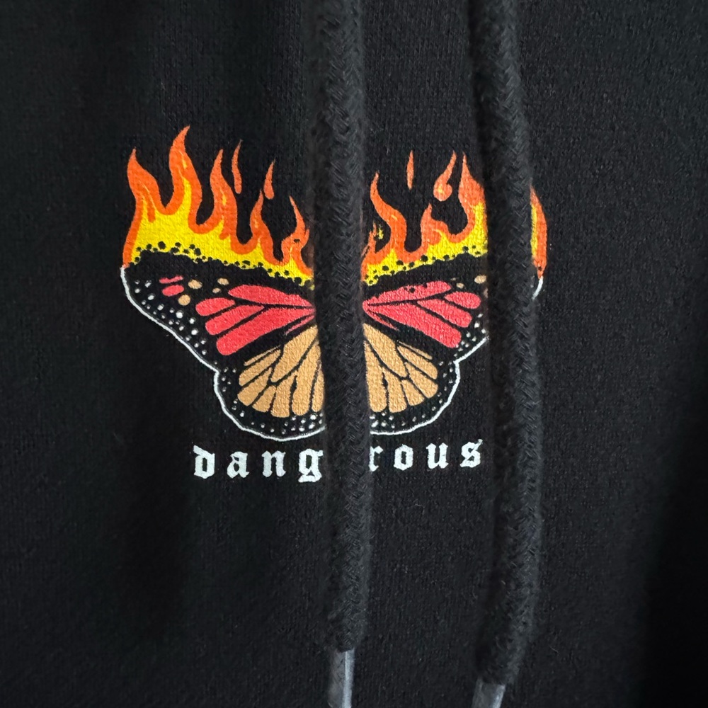 Eldon Dangerous butterfly hoodie size Large - Picture 3 of 7